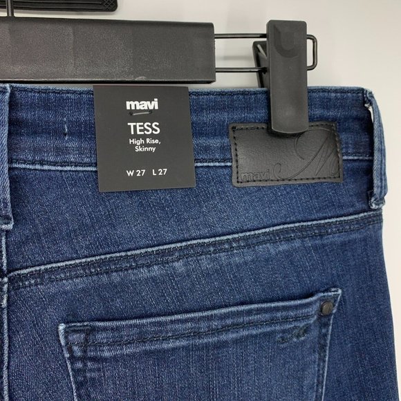 Mavi Jeans Tess High Rise Skinny Blue Denim NWT - Picture 6 of 11